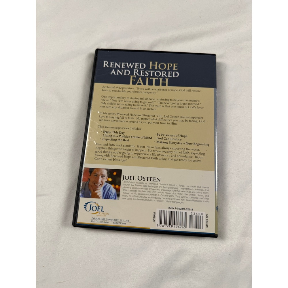 Joel Osteen RENEWED HOPE AND RESTORED FAITH audio CD Feel good Prosperity Gospel - Picture 8 of 8